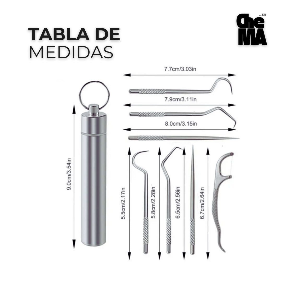 DENTALKIT Limpieza Dental Palillo De Acero