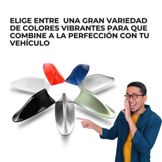 ANTENA ALETA TIBURÓN RADIO CARRO DROP