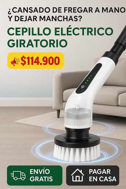 Super Cepillo De Limpieza Eléctrico Giratorio 9 en 1 y 🎁 ¡Llévate un regalo especial!🚚 ¡ENVÍO GRATIS a todo el país!