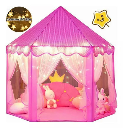 Carpa Castillo con Luces para Niños – ¡Un Mundo de Fantasía en Tu Hogar!.