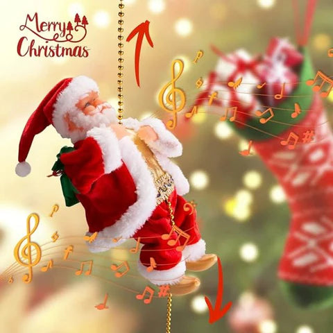 La decoración navideña que a todos enamora, Papá Noel Escalador