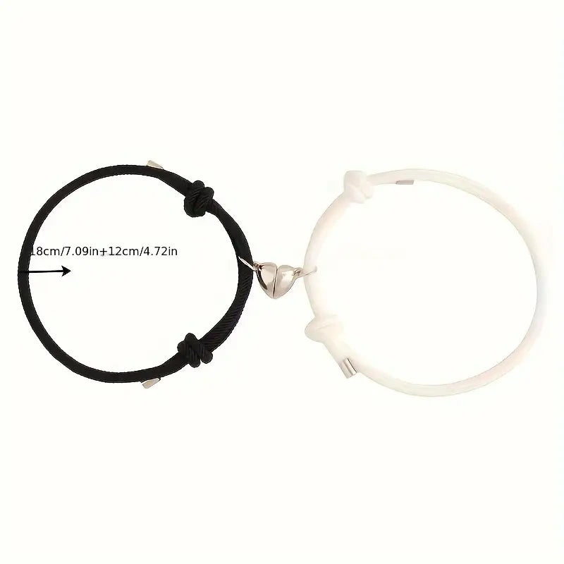 Kit Pulsera Corazón Magnético – El Símbolo del Amor Irrompible