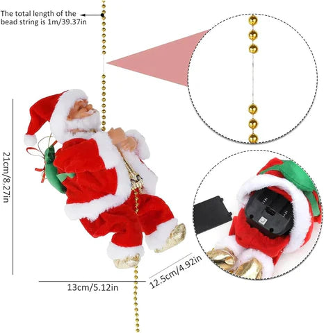 La decoración navideña que a todos enamora, Papá Noel Escalador